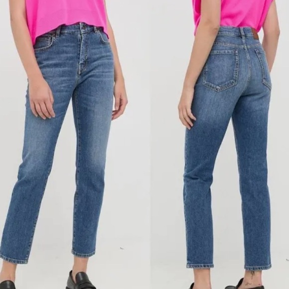MaxMara Weekend W21 Cropped Cigarette Jeans Size 4US - Picture 1 of 9